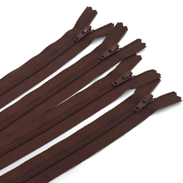 14" Zipper in Chocolate Syrup by Atkinson Designs