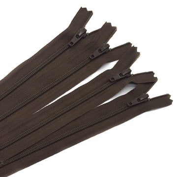 14" Zipper in Coffee Bean by Atkinson Designs