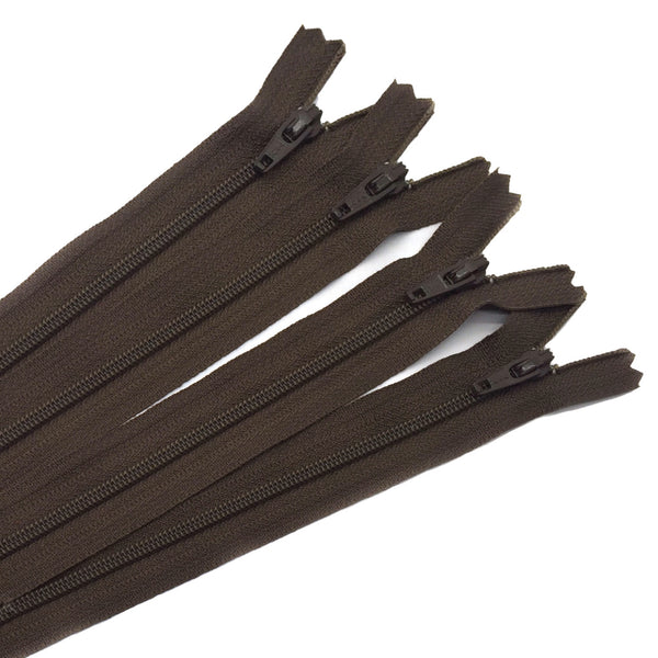 14" Zipper in Coffee Bean by Atkinson Designs