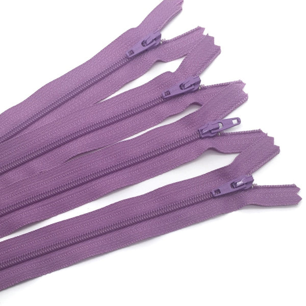 14" Zipper in Lilac by Atkinson Designs
