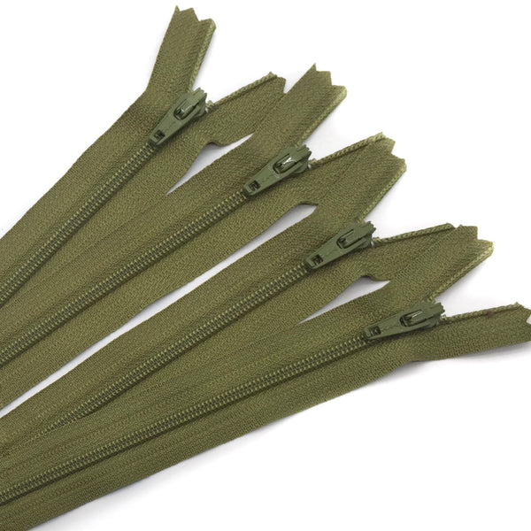 14" Zipper in Mossy by Atkinson Designs