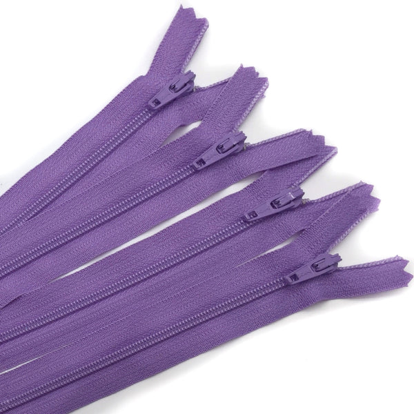 14" Zipper in Princess Purple by Atkinson Designs
