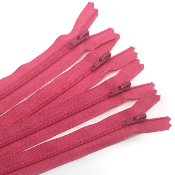 14" Zipper in Rosy Cheeks by Atkinson Designs