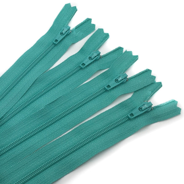 14" Zipper in Tahiti Teal by Atkinson Designs