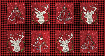 Hearthside Holiday Panel Red