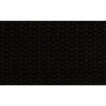 1" Black Cotton Strapping