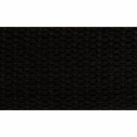 1" Black Cotton Strapping