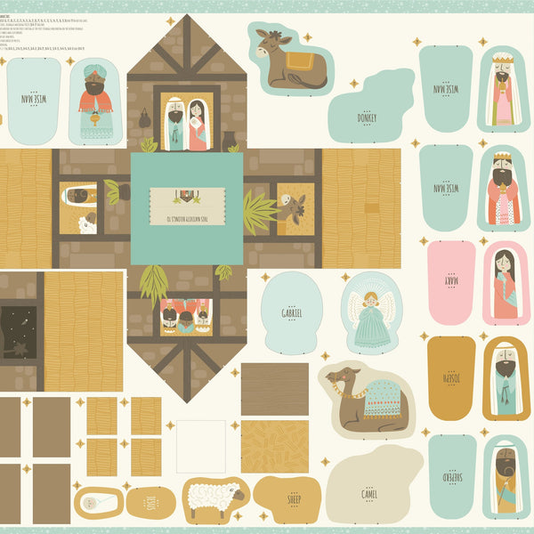 Joyful Joyful Nativity Panel by Stacy Iest Hsu