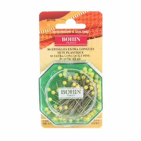 Yellow Head Quilting Pin Size 28 - 1 3/4in 80ct