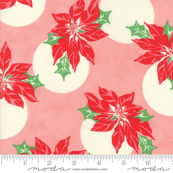 Swell Christmas Poinsettia Polka Dot Pink