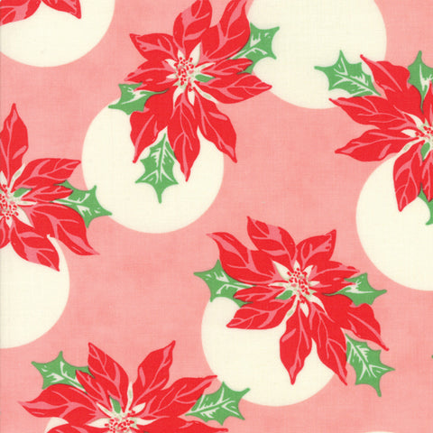 Swell Christmas Poinsettia Polka Dot Pink