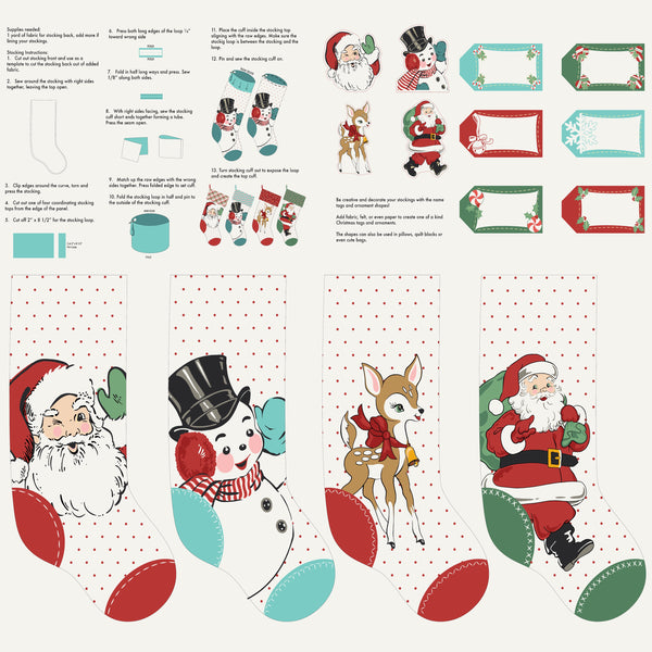 Holly Jolly Santa Panel by Urban Chiks