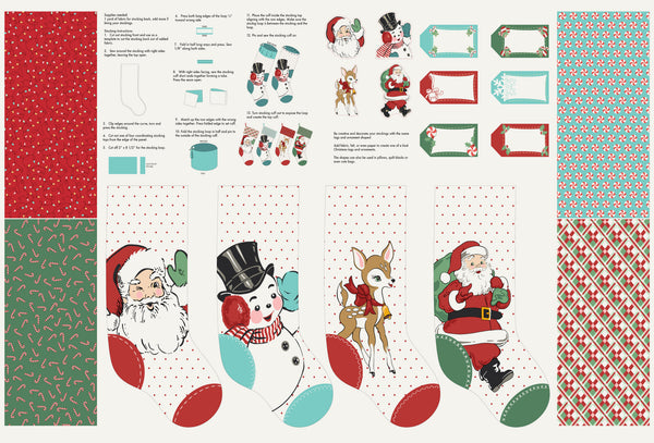 Holly Jolly Santa Panel by Urban Chiks