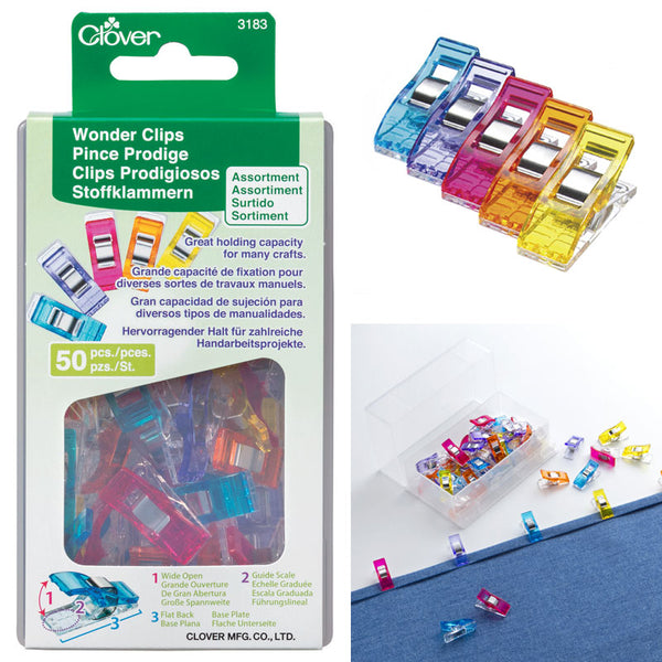 Wonder Clips Assorted Colors 50pc