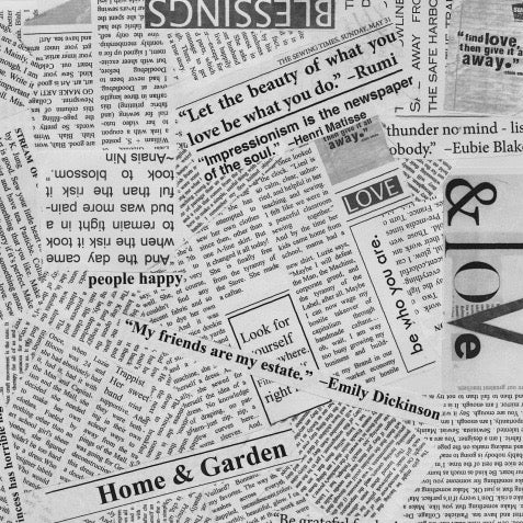 Newsprint by Carrie Bloomston