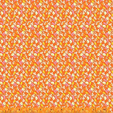 Lucky Rabbit Calico in Red Orange by Heather Ross 37027A-12