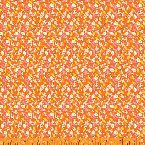 Lucky Rabbit Calico in Red Orange by Heather Ross 37027A-12