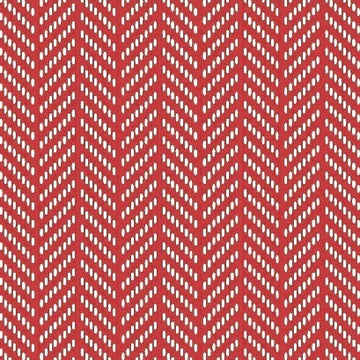 Hello Jane Herringbone on Red