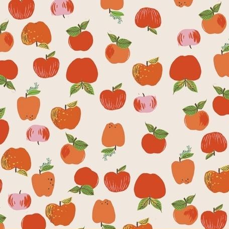 20th Anniversary Apples in Red by Heather Ross 43483A-2