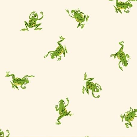 20th Anniversary Frogs in White by Heather Ross 43484A-3