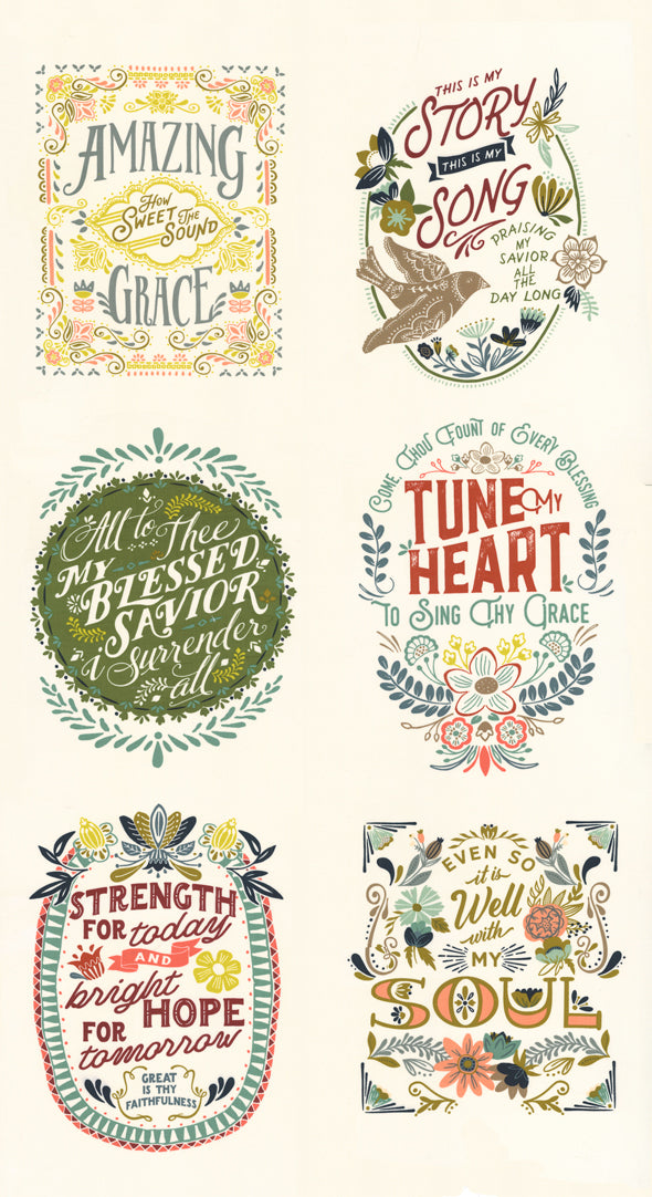Songbook Dove Wing in Cream by Fancy That Design House Co