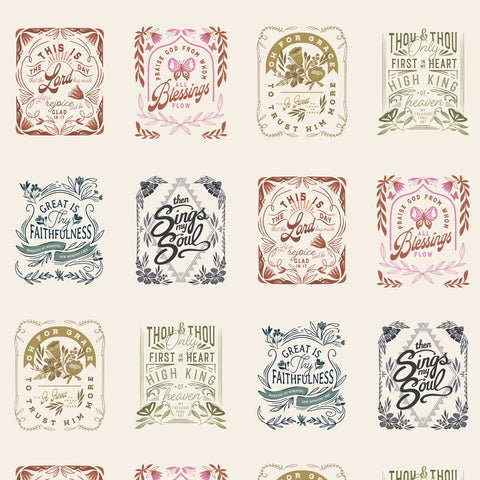 Songbook A New Page Mini Religious Hymns in Unbleached by Fancy That Design House Co 45551-11