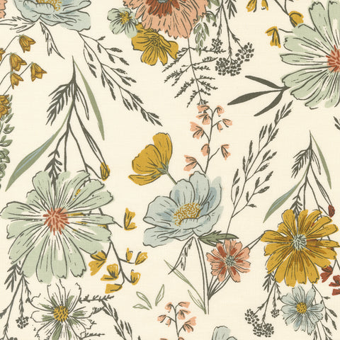 Woodland And Wildflowers Florals in cream 45580 11 by Fancy That Design House Co 45580-11
