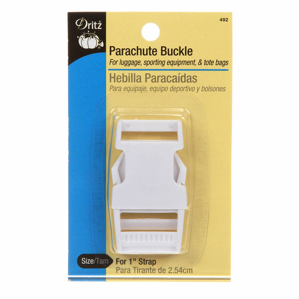 Parachute Buckle 1in Strap White