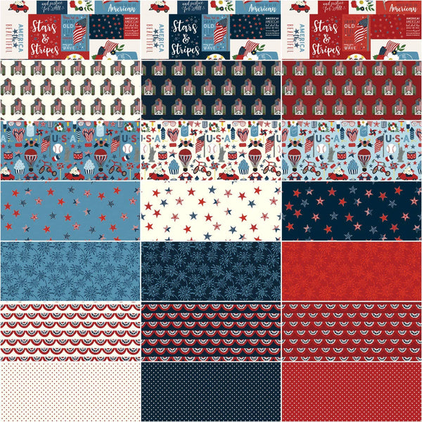 Celebrate America 5x5 Charm Pack by Echo Park Paper Co