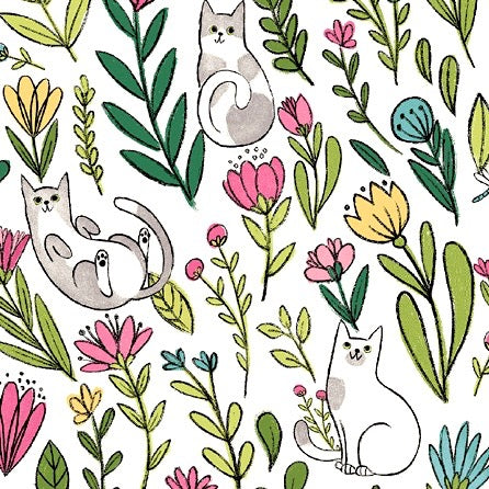 Catnip Flower Cats White