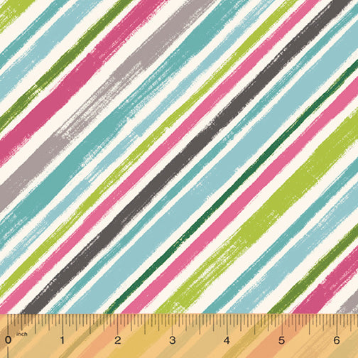 Catnip Diagonal Stripe Aqua