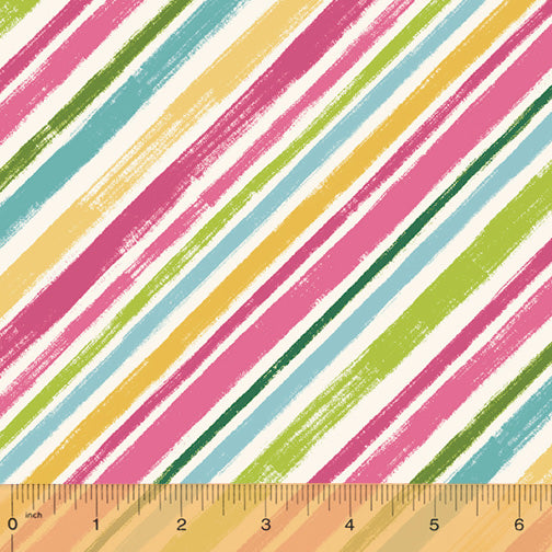 Catnip Diagonal Stripe Fuchsia