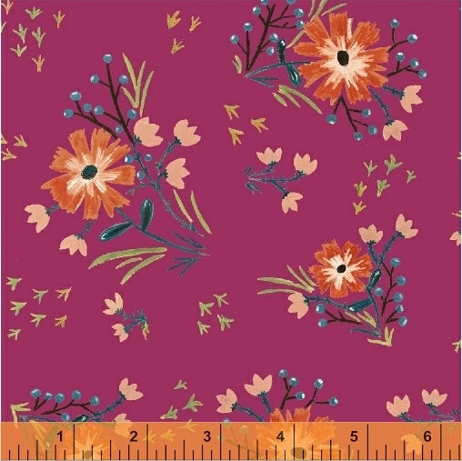 Bungalow Large Floral Fuchsia