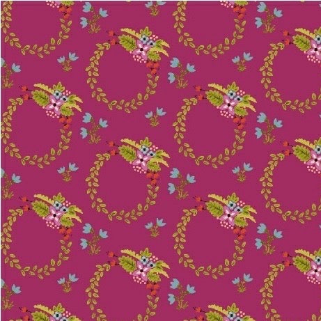 Bungalow Wreath Fuchsia