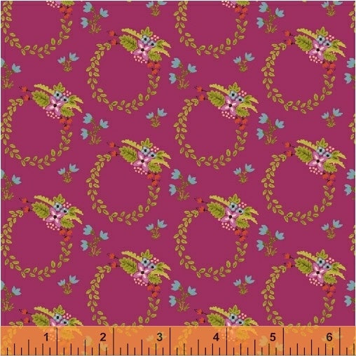 Bungalow Wreath Fuchsia