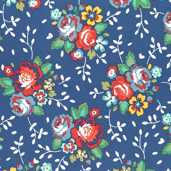 Backyard Blooms Roses in Blue by Allison Harris 51819-1