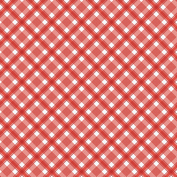 Backyard Blooms Plaid in Red by Allison Harris 51824-7