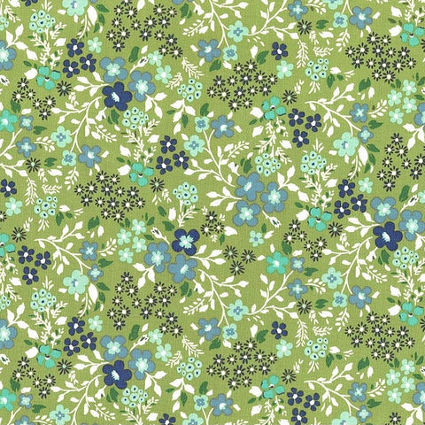 Backyard Blooms Roses in Green by Allison Harris 51825-9