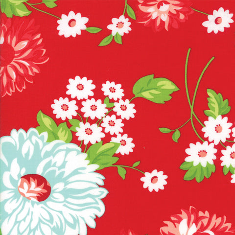 The Good Life Floral on Red