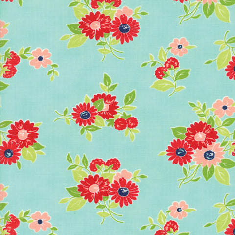 The Good Life Floral Summer in Aqua
