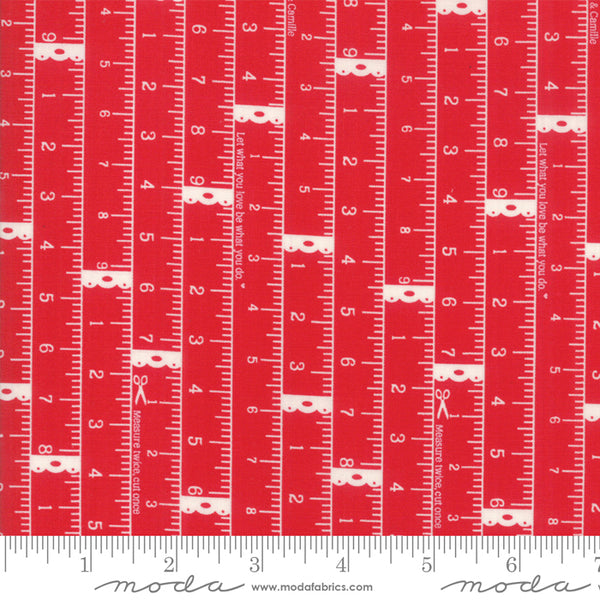 Little Snippets Measure Twice Red