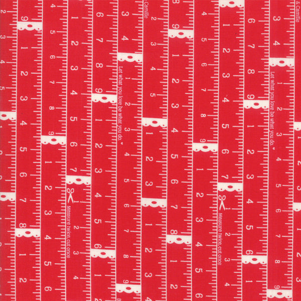 Little Snippets Measure Twice Red