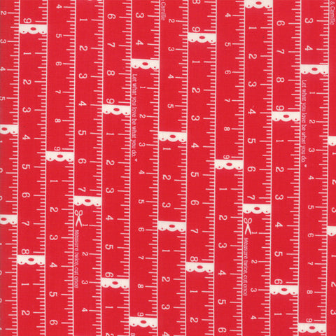 Little Snippets Measure Twice Red