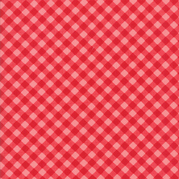 Little Snippets Gingham Red Coral