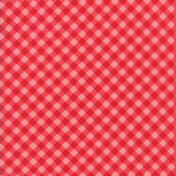Little Snippets Gingham Red Coral