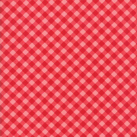 Little Snippets Gingham Red Coral