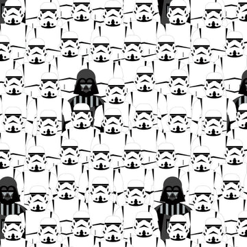 Star Wars Fabric Stacked Troppers in White by Camelot Design Studio 73011105-01
