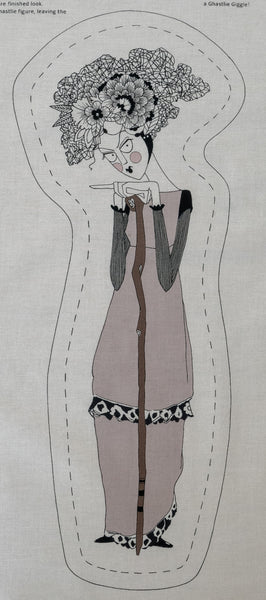 Ghastlie Project 24" Panel in Grey by Alexander Henry Fabrics