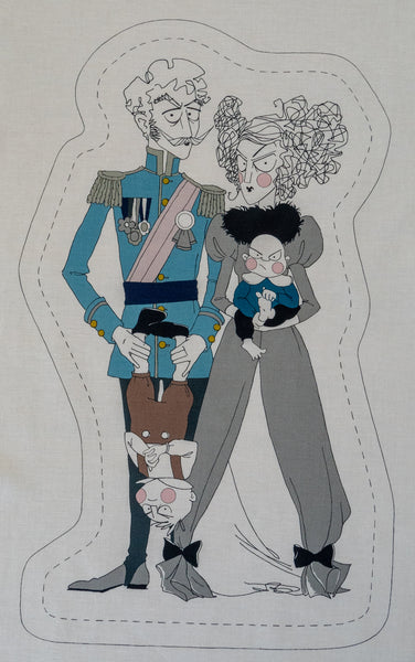 Ghastlie Project 24" Panel in Grey by Alexander Henry Fabrics