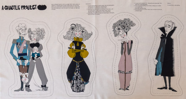 Ghastlie Project 24" Panel in Grey by Alexander Henry Fabrics